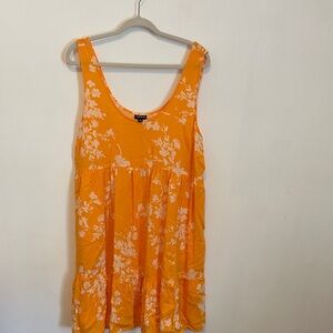 Torrid Size 0 Yellowish Orange Floral Dress